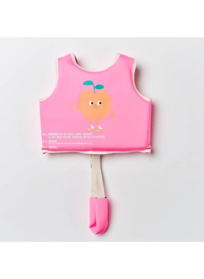 ساني لايف سترة طفو بوب ذا بيتش بلون وردي فاقع مقاس -